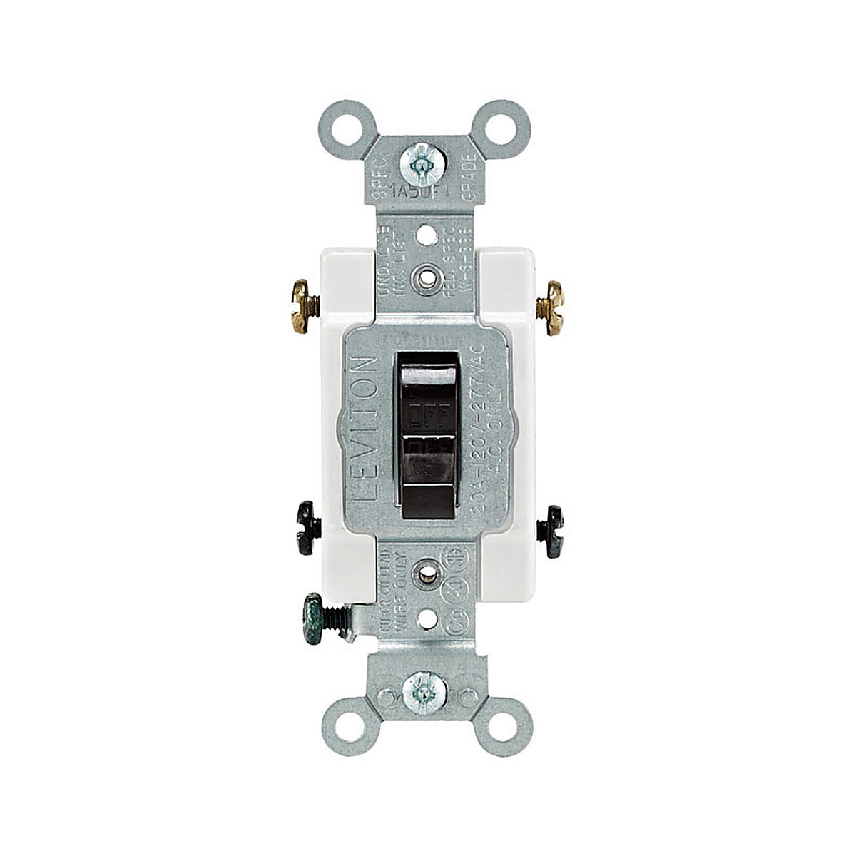 Leviton CS220-02S Commercial 20 amps Toggle Switch Brown 1/Pack