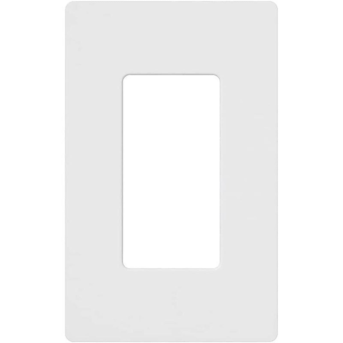 Claro - CW-1-WH - Lutron Claro White 1 Gang Plastic Wall Plate 1 Pack