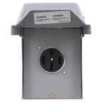 GE U054P 50 amps 240 volt Single Silver RV Power Outlet 1/Pack