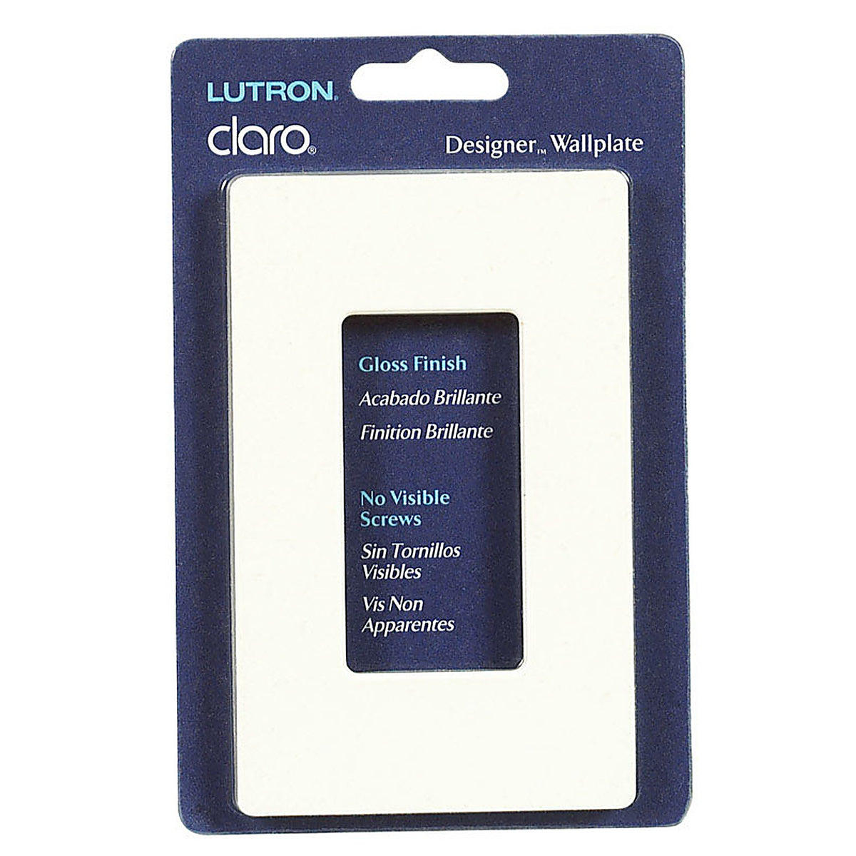 Claro - CW-1-LA - Lutron Almond 1 Gang Thermoplastic Nylon Wall Plate 1 Pack