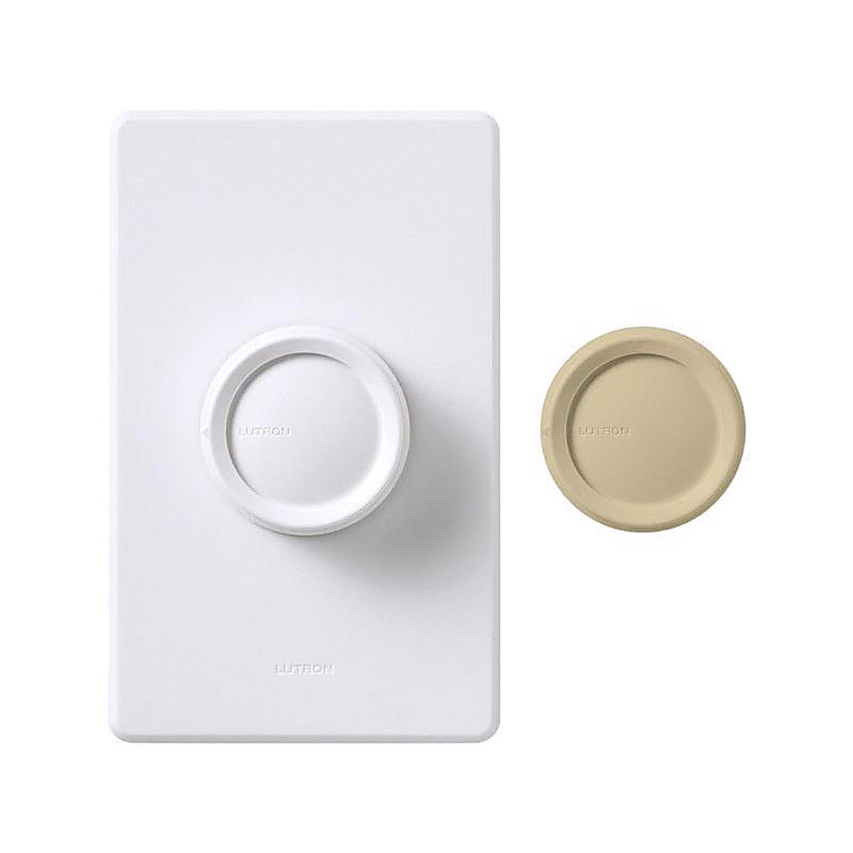Lutron FS-5FH-DK Single pole Rotary Fan Control Ivory, White 1/Pack