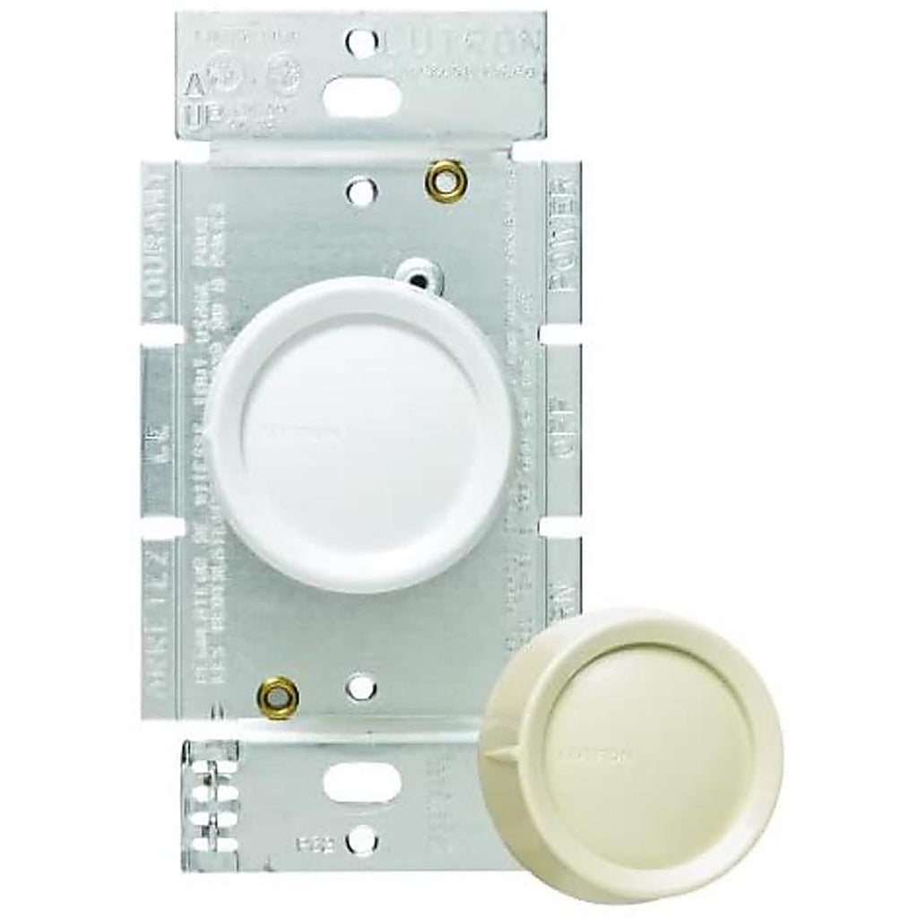 Lutron FS-5FH-DK Single pole Rotary Fan Control Ivory, White 1/Pack