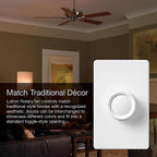 Lutron FS-5FH-DK Single pole Rotary Fan Control Ivory, White 1/Pack