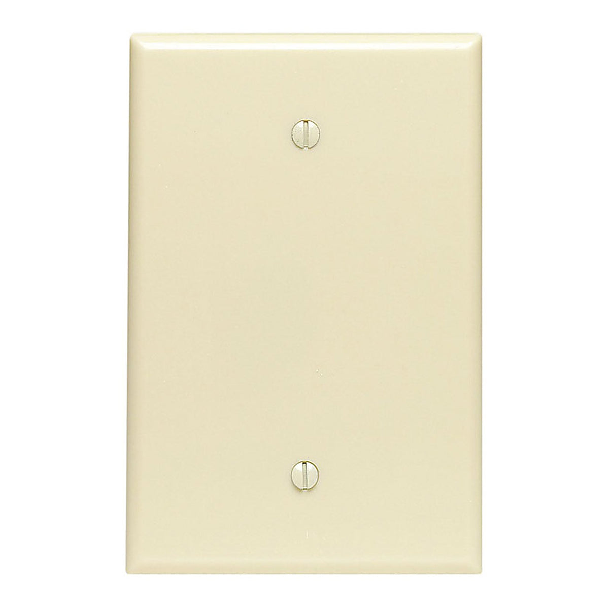 Leviton - 86114-000 - Ivory 1 Gang Thermoset Plastic Blank Wall Plate 1 Pack