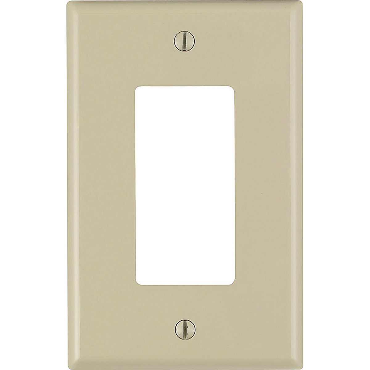 Leviton 0PJ26-00I Ivory 1 gang Nylon GFCI/Rocker Wall Plate 1/Pack