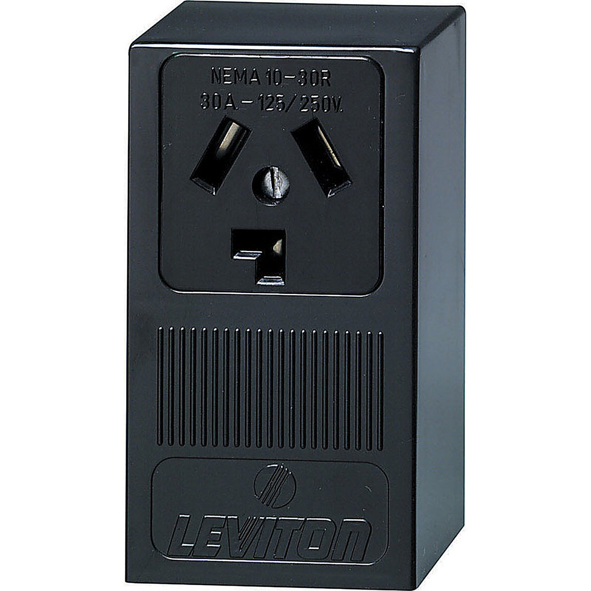 Leviton 05054-P00 30 amps 125/250 volt Black Outlet 10-30R 1/Pack