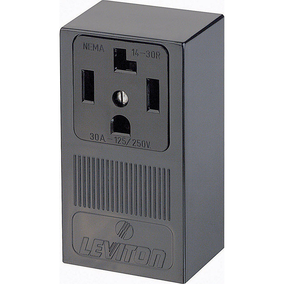 Leviton 55054-P00 30 amps 125 volt Black Outlet 14-30R 1/Pack
