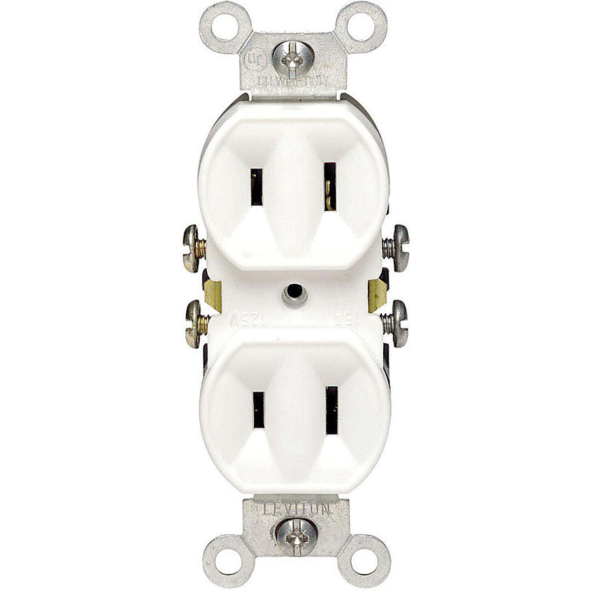 Leviton 00223-00W 15 amps 125 volt Duplex White Outlet 1-15R 1/Pack