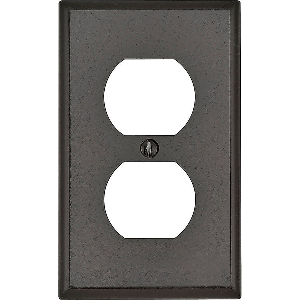 Leviton 85003-000 Brown 1 gang Thermoset Plastic Duplex Outlet Wall Plate 1/Pack