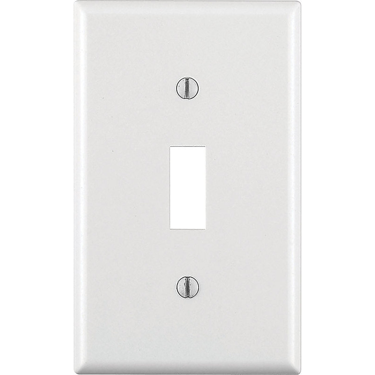 Leviton 88001-000 White 1 gang Thermoset Plastic Toggle Wall Plate 1/Pack