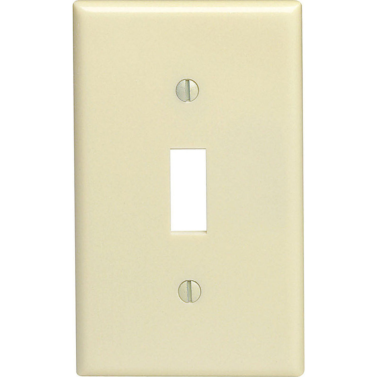 Leviton 86001-000 Ivory 1 gang Thermoset Plastic Toggle Wall Plate 1/Pack
