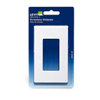 Leviton 80301-W White 1 gang Polycarbonate Rocker Wall Plate 1/Pack