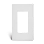 Leviton 80301-W White 1 gang Polycarbonate Rocker Wall Plate 1/Pack