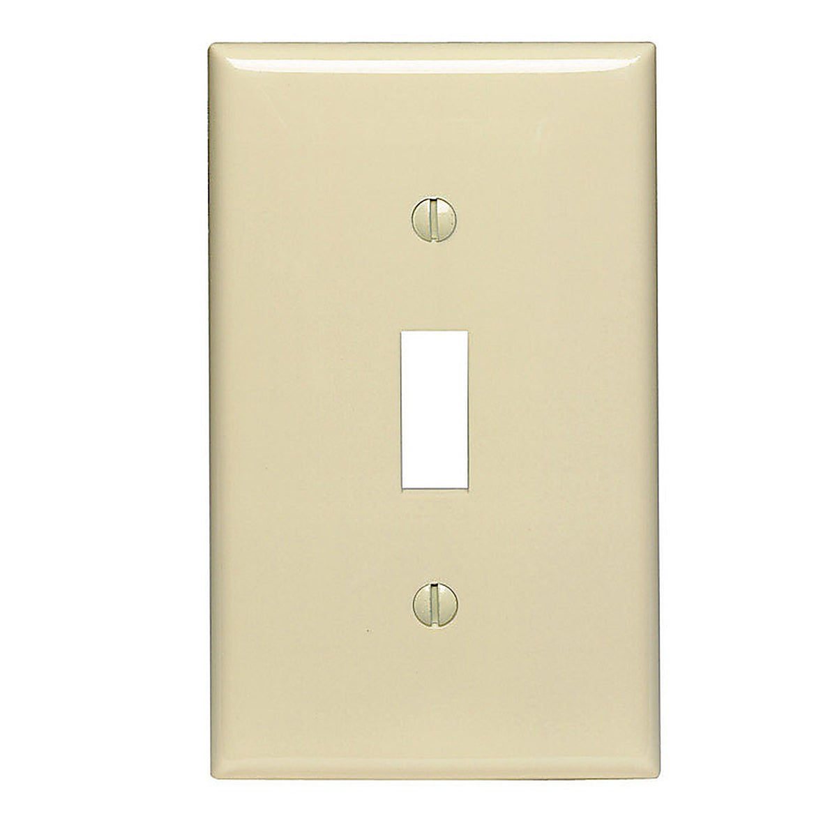 Leviton 80701-00I Ivory 1 gang Nylon Toggle Wall Plate 1/Pack