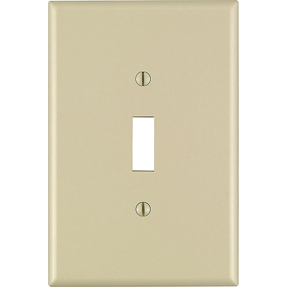 Leviton 86101-000 Ivory 1 gang Thermoset Plastic Toggle Wall Plate 1/Pack