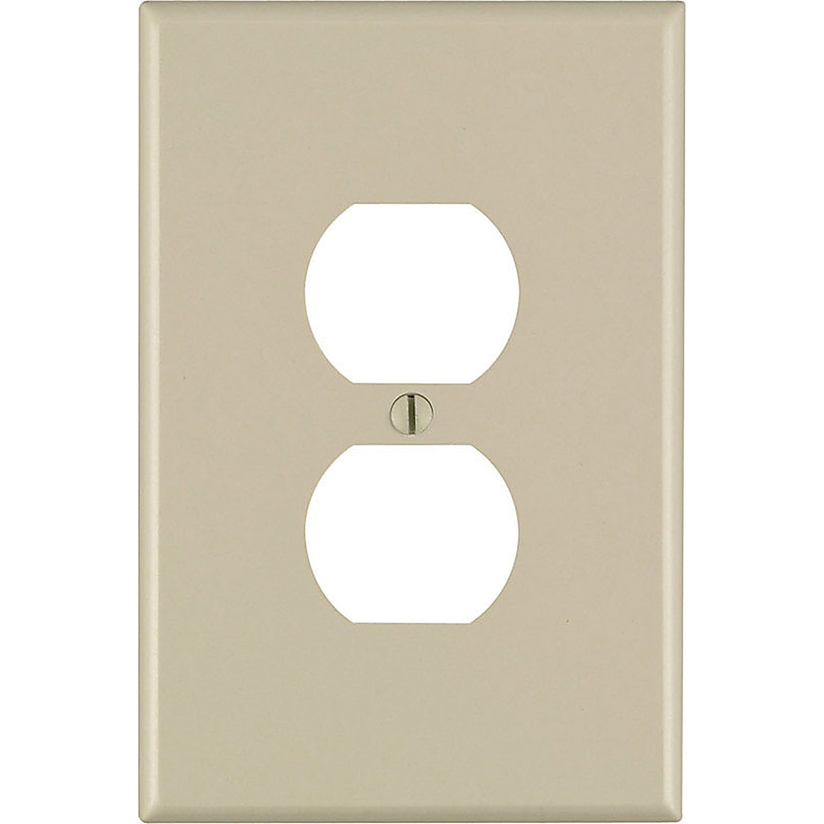 Leviton 86103-000 Ivory 1 gang Thermoset Plastic Receptacle Wall Plate 1/Pack