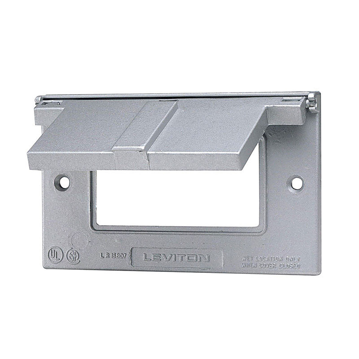 Leviton - 04996-0GY - Decora Rectangle Thermoplastic 1 Gang Gfci Cover
