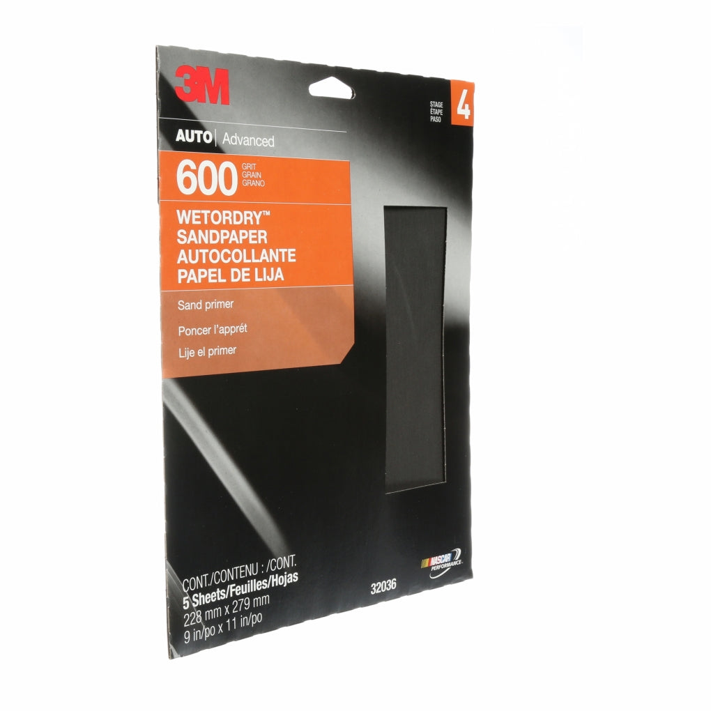 3M 32036 Imperial Wetordry Sheet, 9 in x 11 in, P600