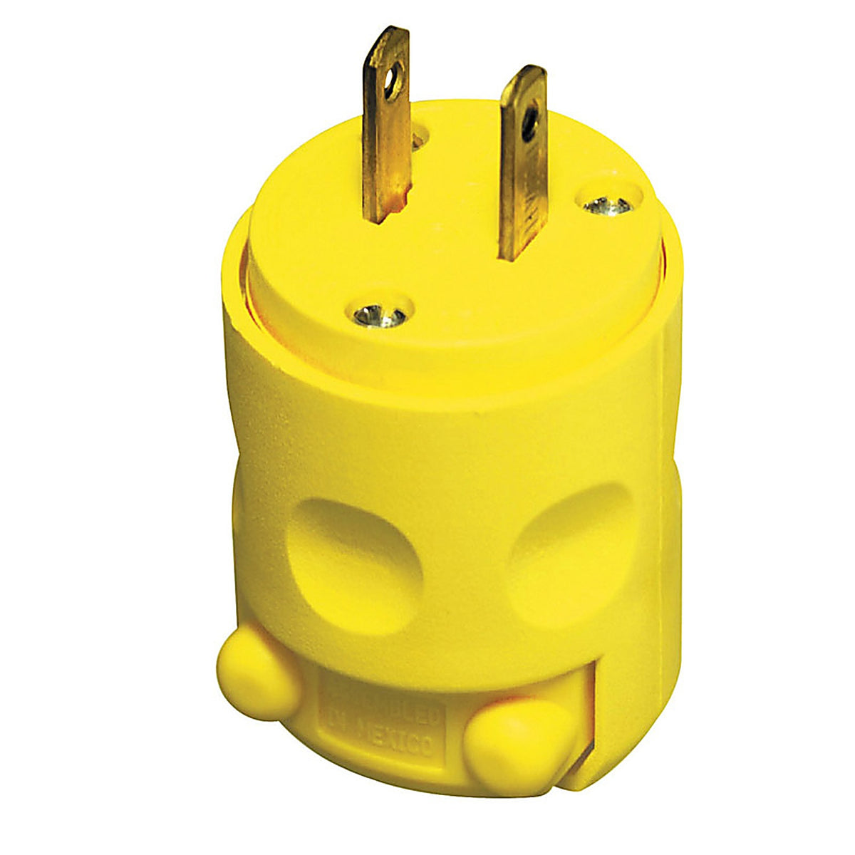 Leviton 115PV-000 Commercial and Residential PVC Straight Blade Plug 1-15P 18-12 AWG 2 Pole 2 Wire