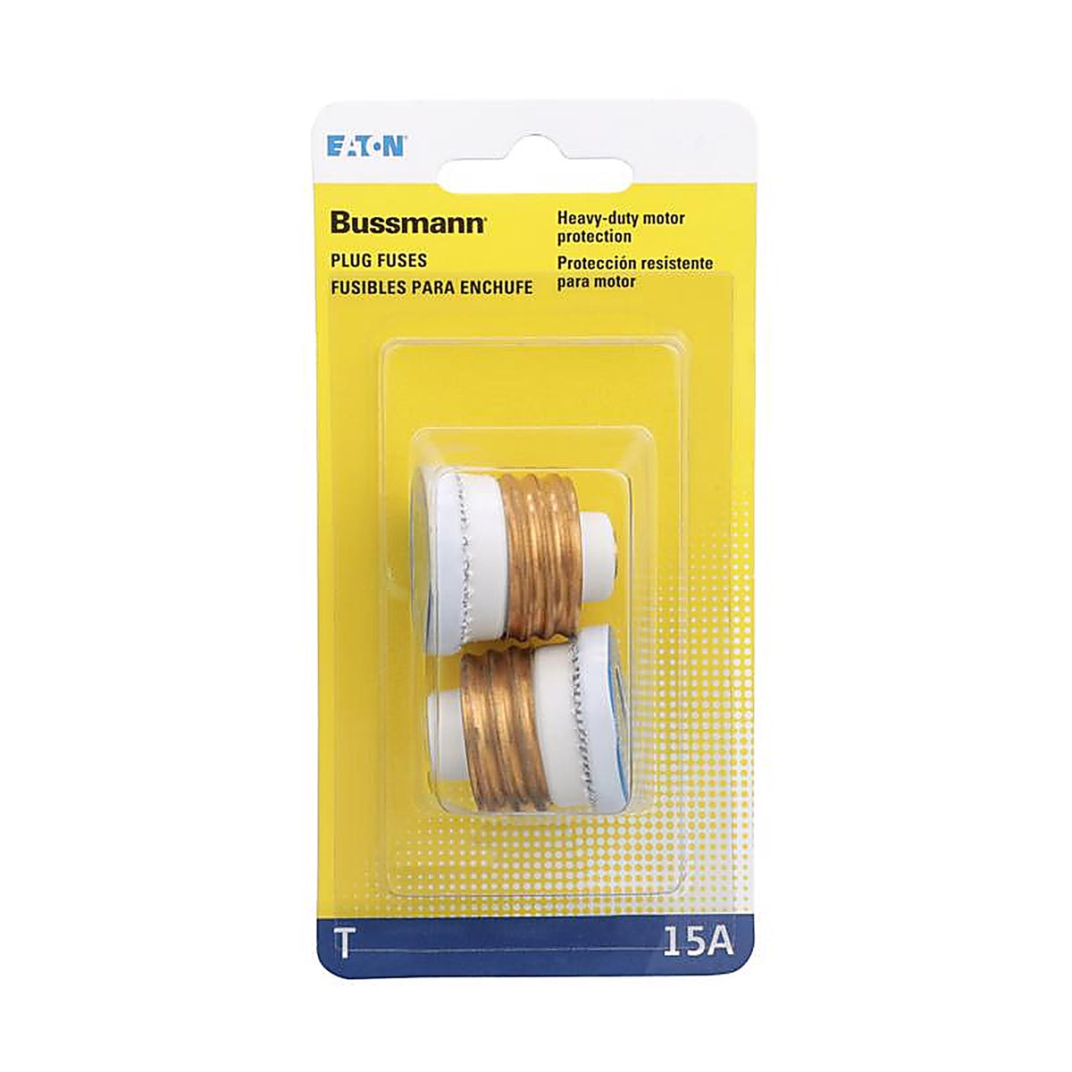Bussmann BP/T-15 15 amps T-Type Plug 2/Pack