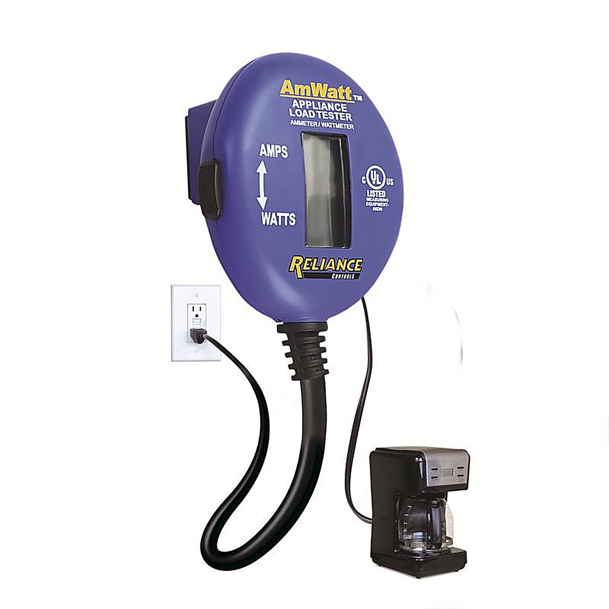 Reliance - THP103 - Controls Ammeter/Wattmeter Digital Appliance Load Tester 1 Each
