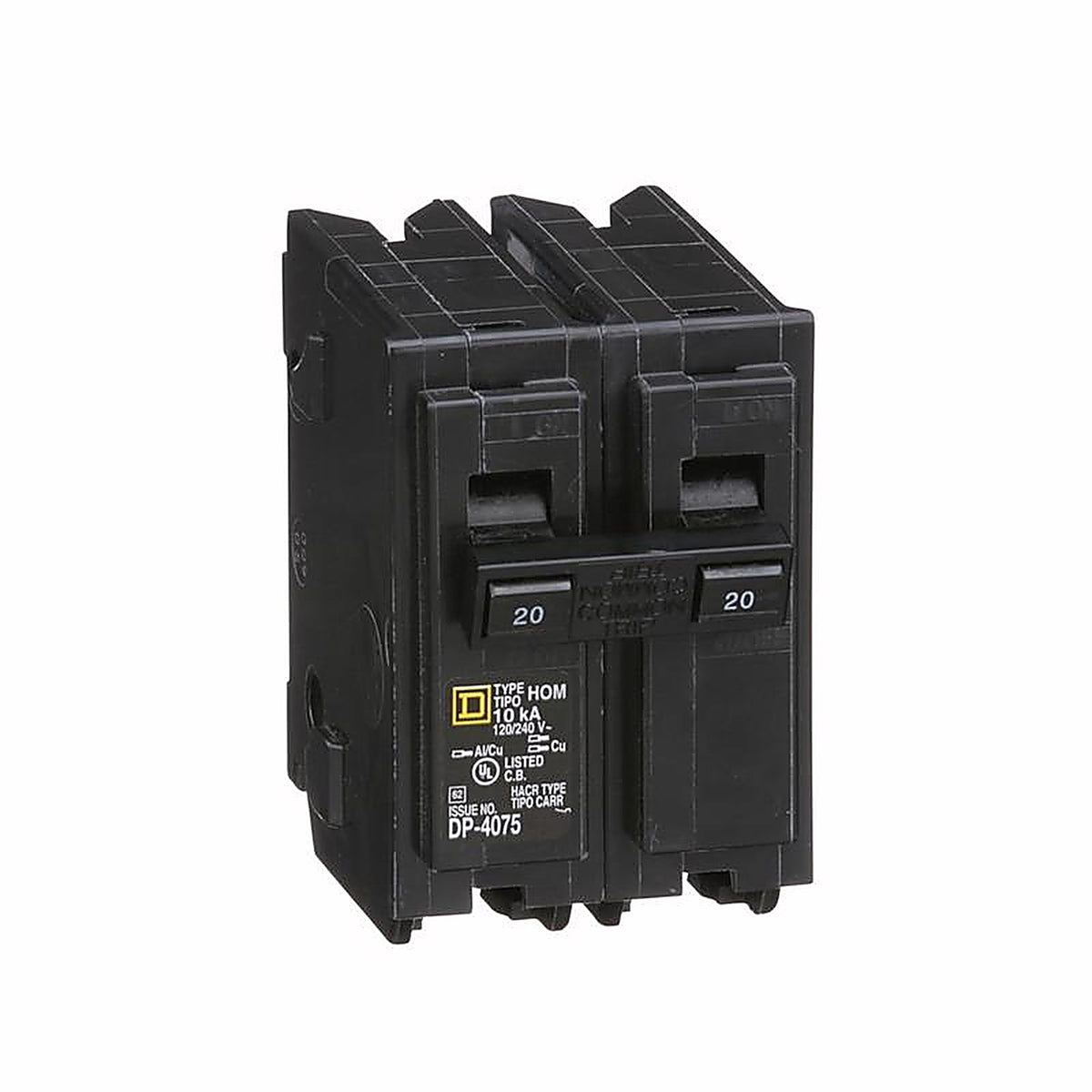 Square D - HOM220C - Homeline 20 Amps Surge 2-Pole Circuit Breaker