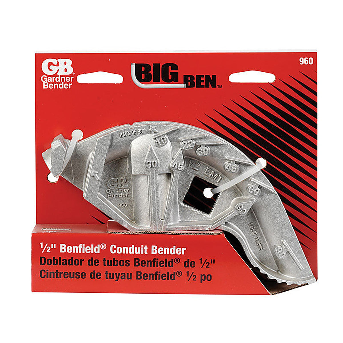 Gardner Bender - 960 - Big Ben 1/2 In. Conduit Bender 7.7 In. L 1 Piece