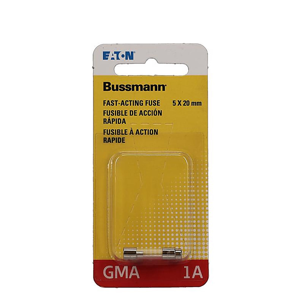 Bussmann BP/GMA-1A 1 amps Fast Acting Glass Fuse 2/Pack