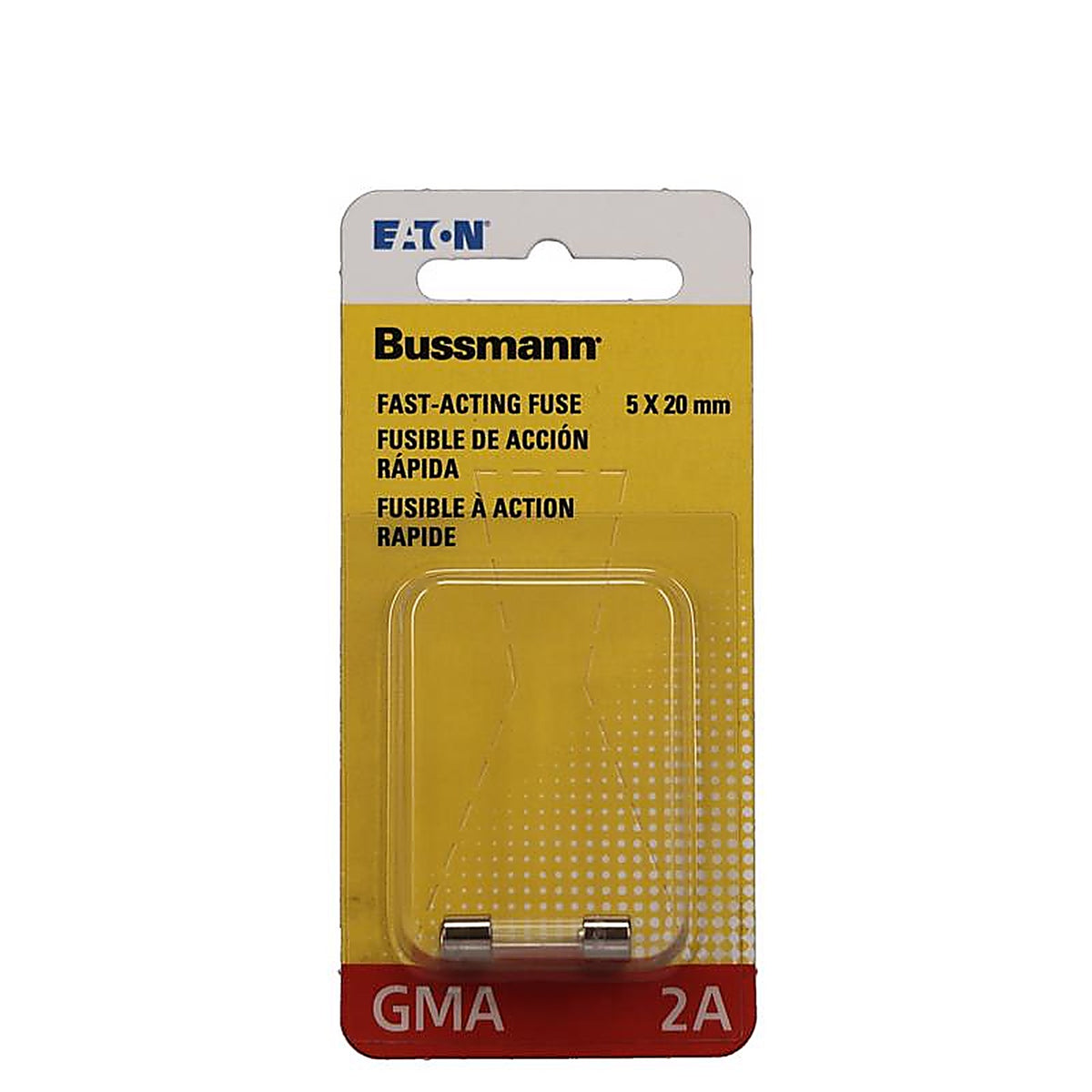 Bussmann BP/GMA-2A 2 amps Fast Acting Glass Fuse 2/Pack