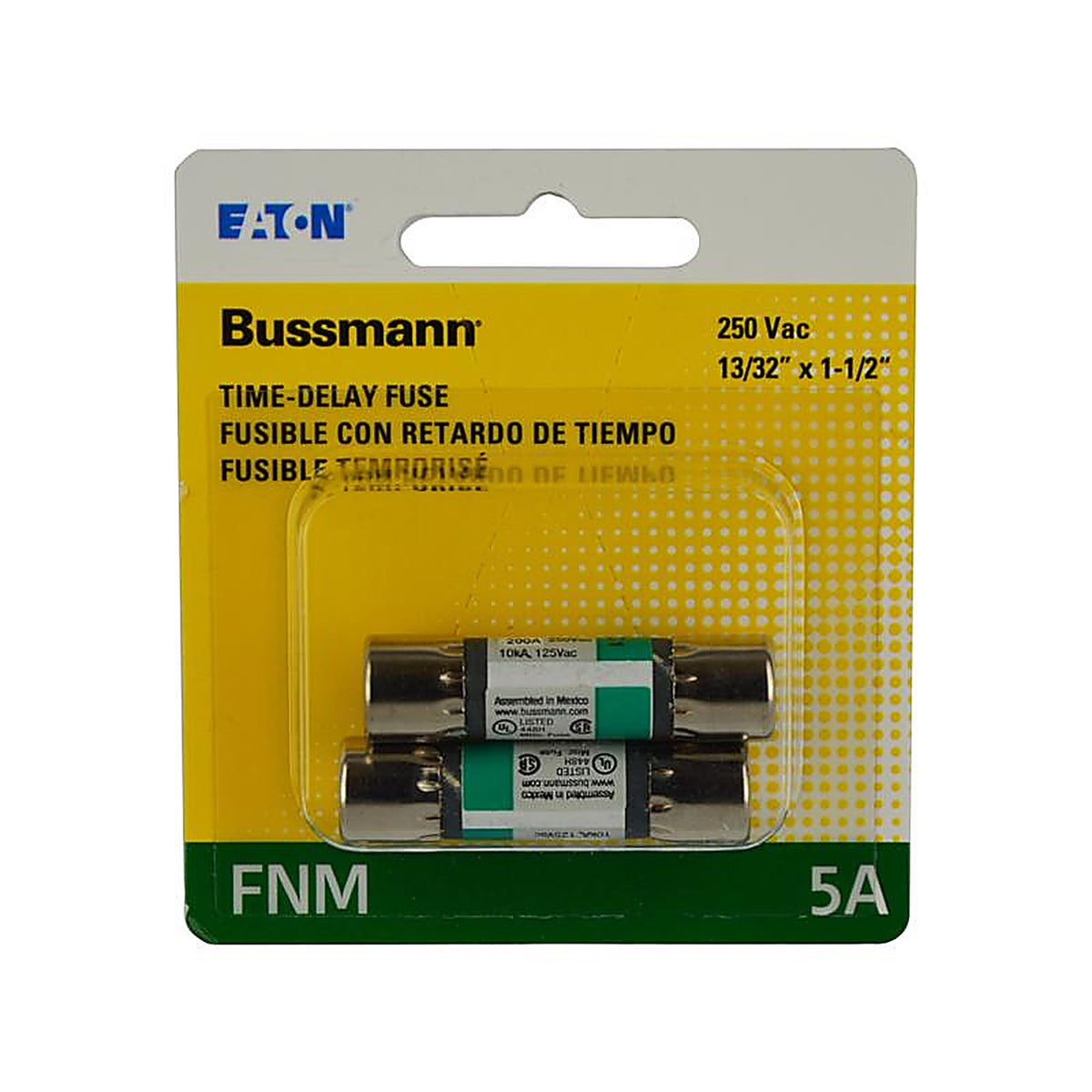 Bussmann BP/FNM-5 5 amps Midget Fuse 2/Pack