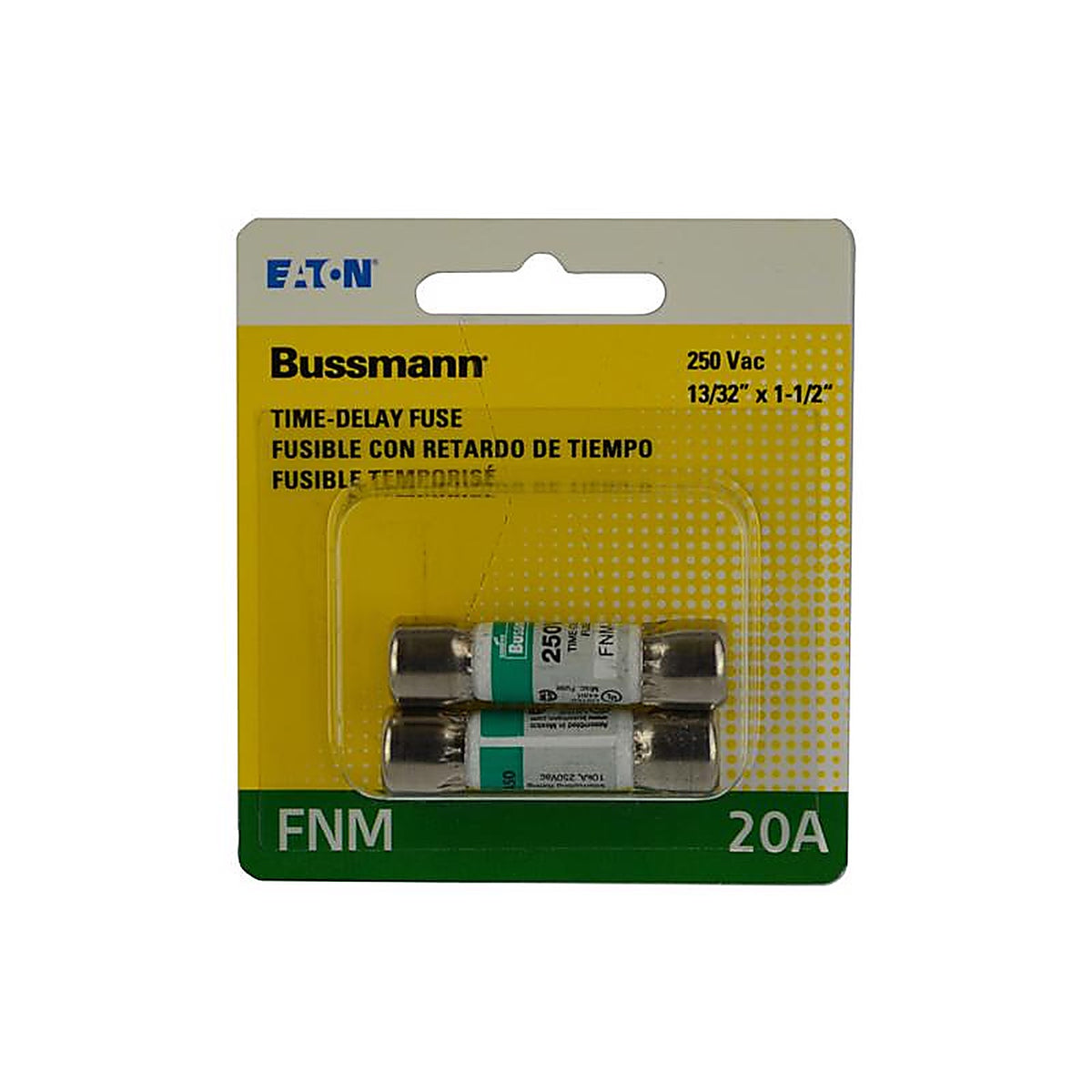 Bussmann BP/FNM-20 20 amps Midget Fuse 2/Pack