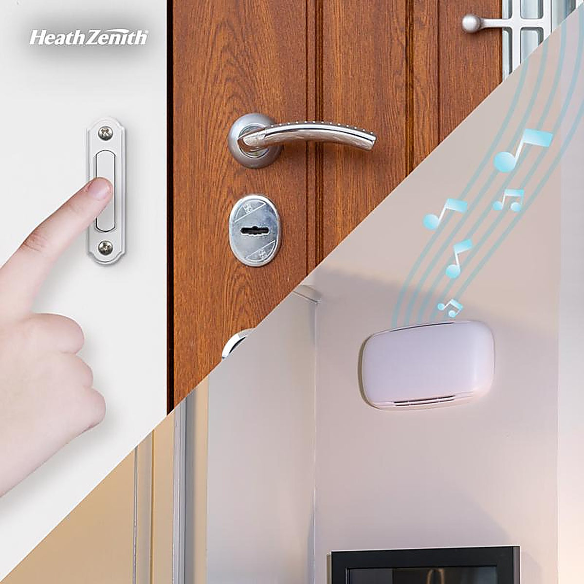 Heath Zenith SL-2735-02 White Plastic Wired Door Chime