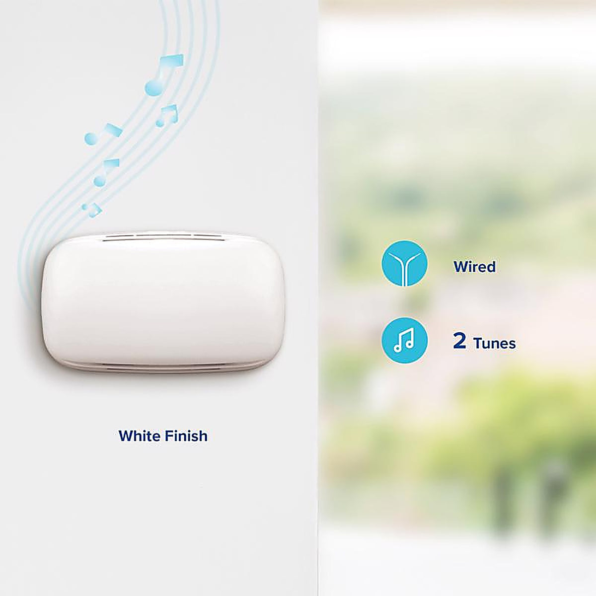 Heath Zenith SL-2735-02 White Plastic Wired Door Chime