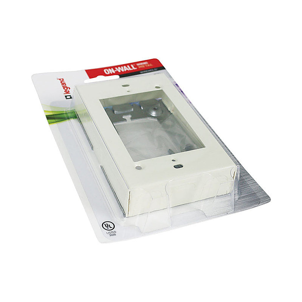 Legrand B-5 Wiremold 1 in. Rectangle Metal 1 gang Extension Starter Box Ivory