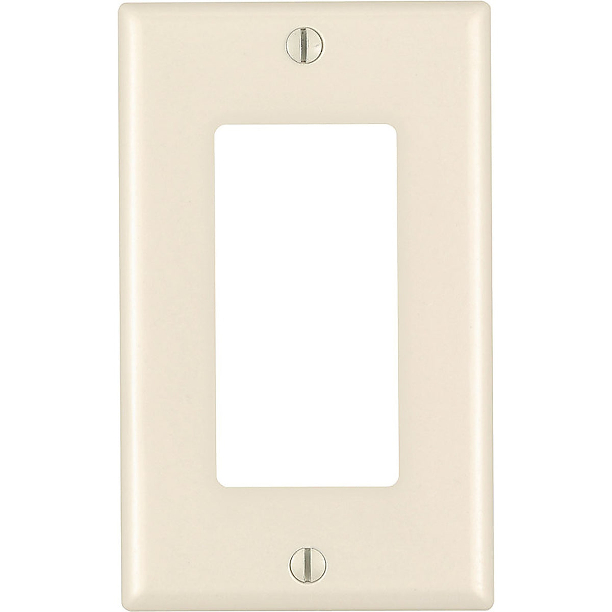 Leviton 80401-00T Decora Almond 1 gang Thermoset Plastic GFCI/Rocker Wall Plate 1/Pack