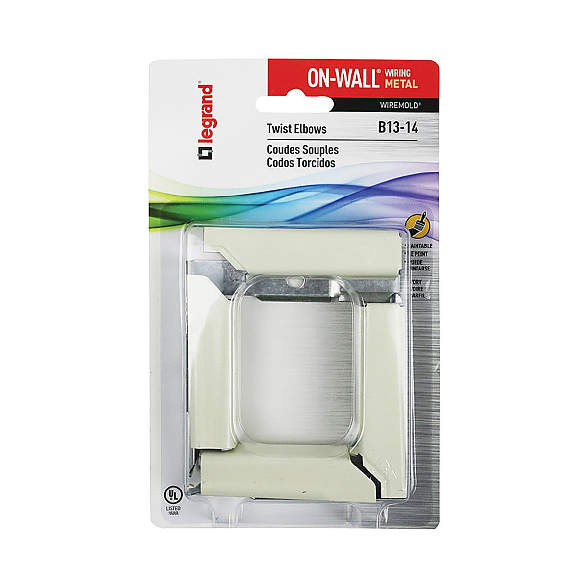 Legrand B13-14 Wiremold On-Wall Twist Elbow 1/Pack