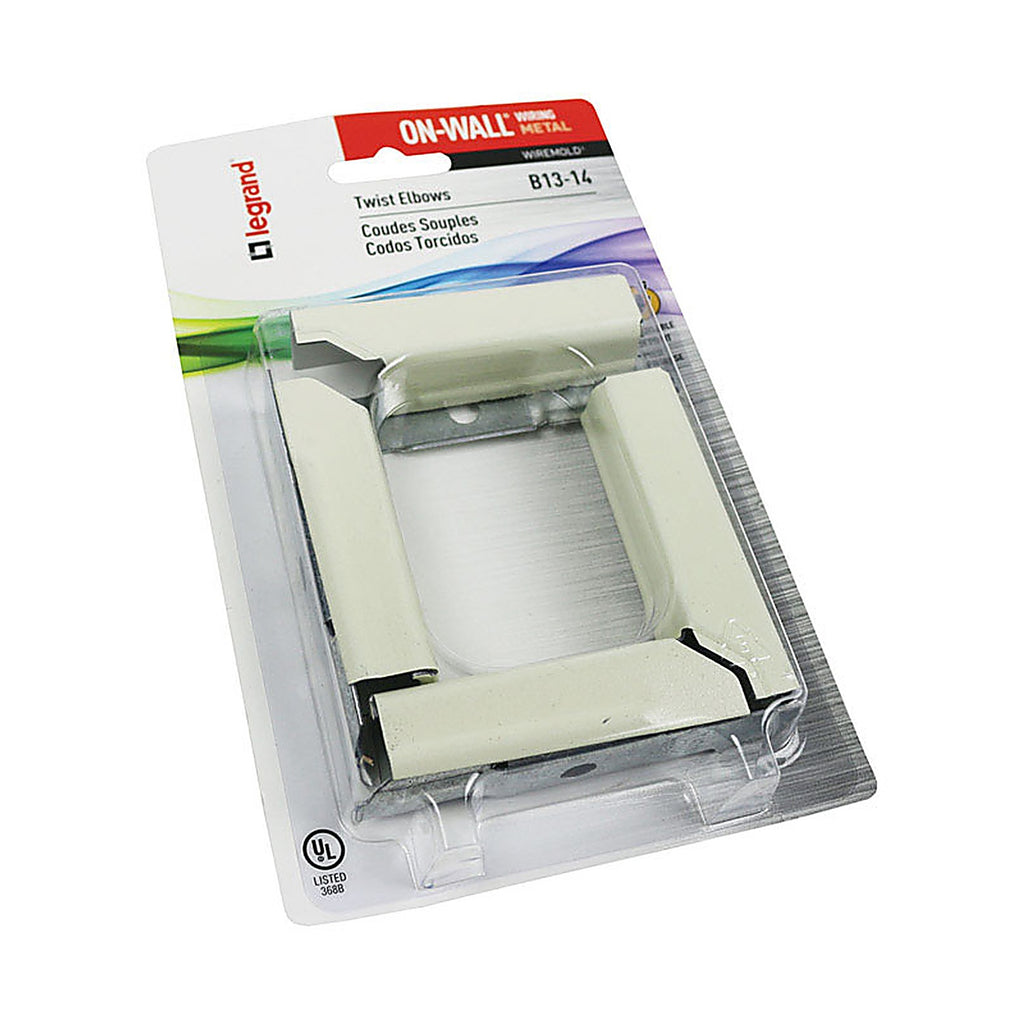 Legrand B13-14 Wiremold On-Wall Twist Elbow 1/Pack
