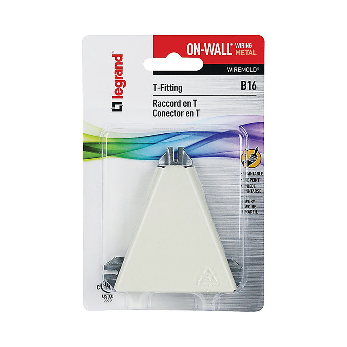 Legrand B-16 Wiremold On-Wall T-Fitting 1/Pack