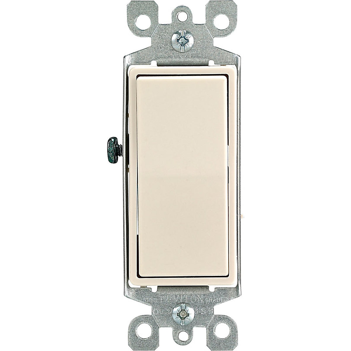 Leviton 05603-2TS Decora 15 amps Three Pole Rocker AC Quiet Switch Light Almond 1/Pack