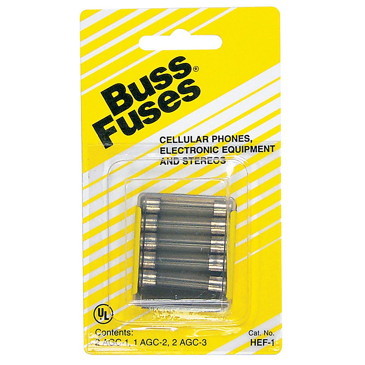Bussmann HEF-1 Assorted amps Glass Tube Fuse 5/Pack