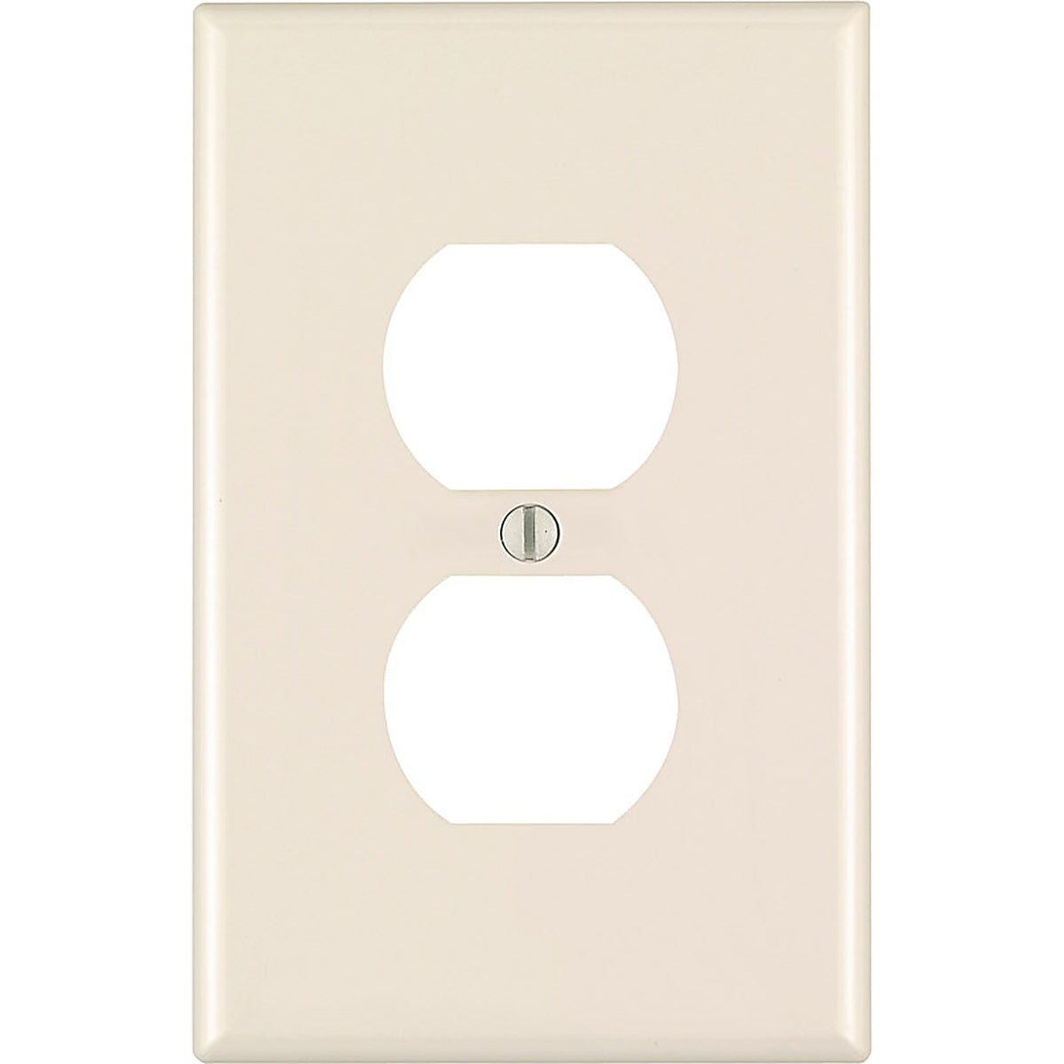 Leviton 00PJ8-00T Almond 1 gang Nylon Duplex Outlet Wall Plate 1/Pack
