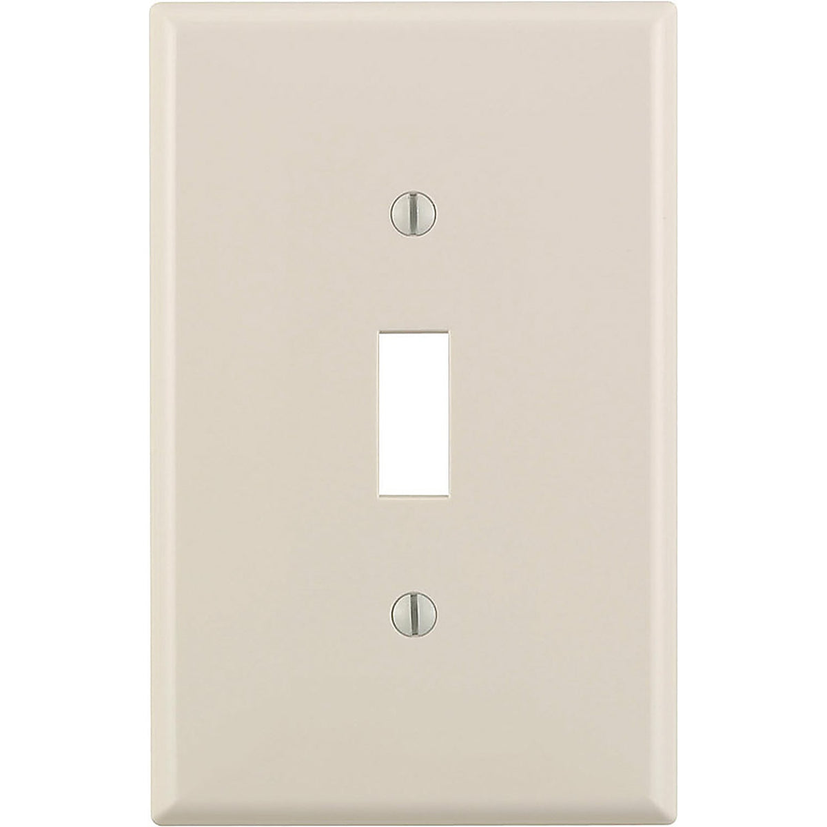 Leviton 00PJ1-00T Almond 1 gang Nylon Toggle Wall Plate 1/Pack