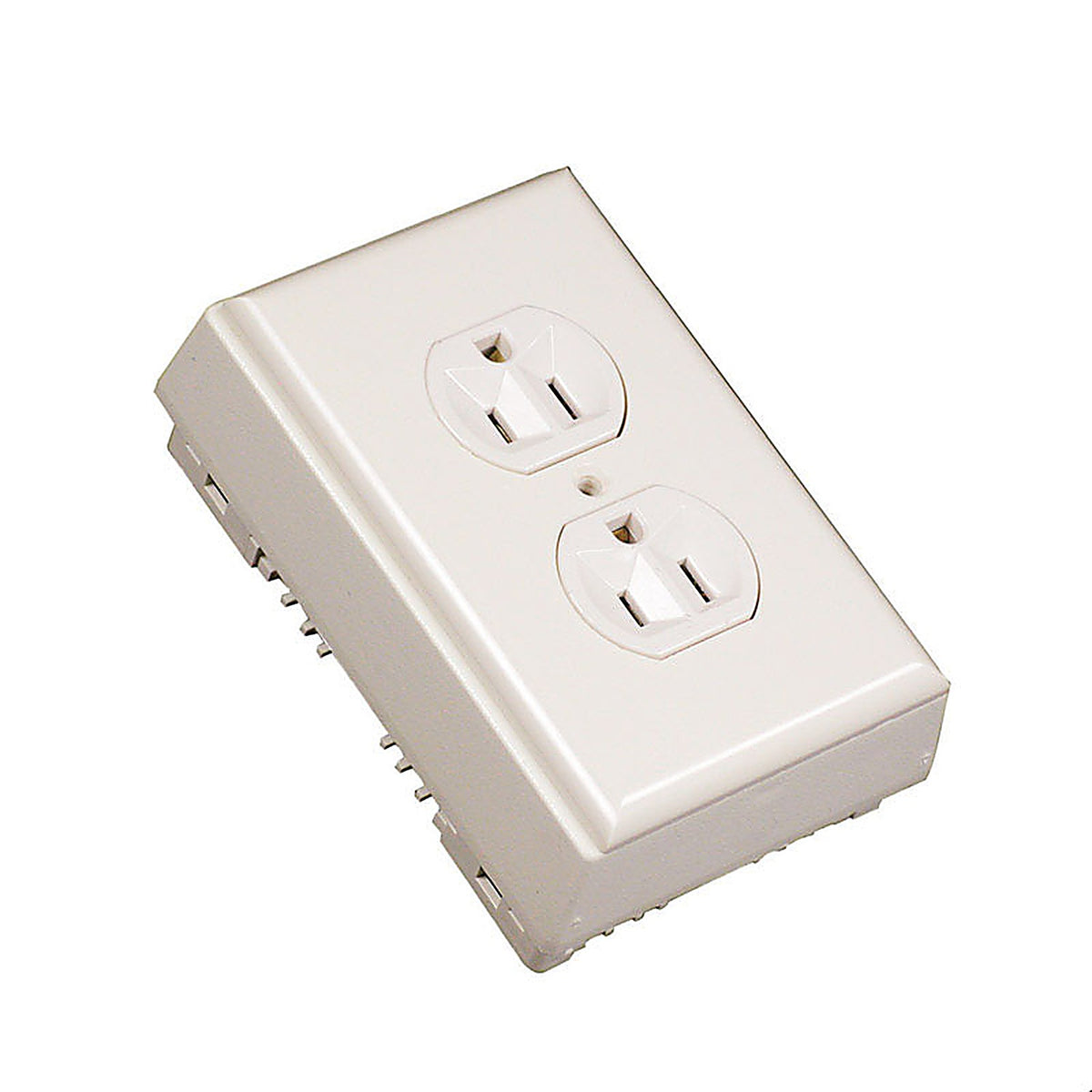Legrand NM2D Wiremold 1-5/8 in. Rectangle Plastic 1 gang Outlet Kit Ivory