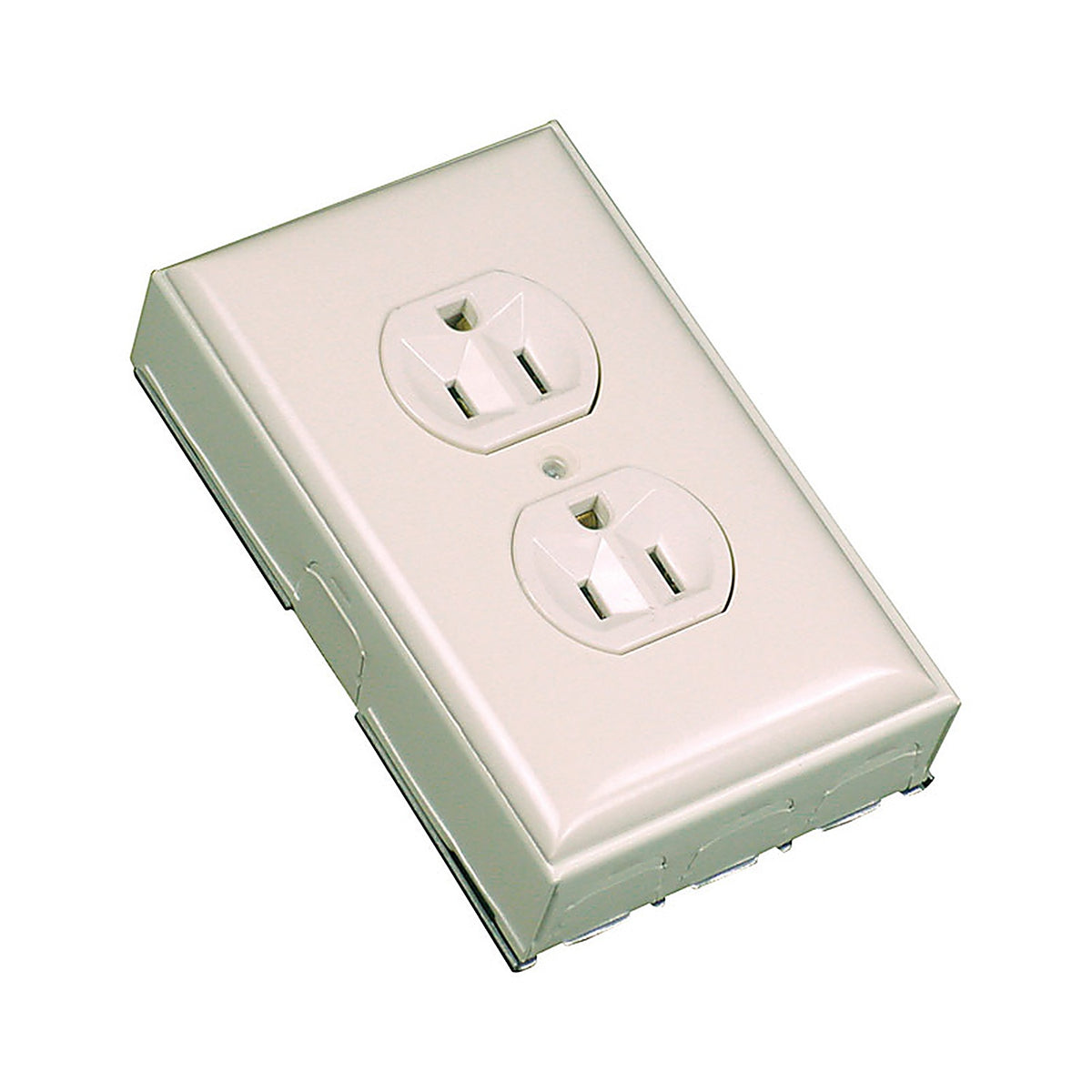 Legrand B2D Wiremold 1.1 in. Rectangle Plastic 1 gang Outlet Box Ivory