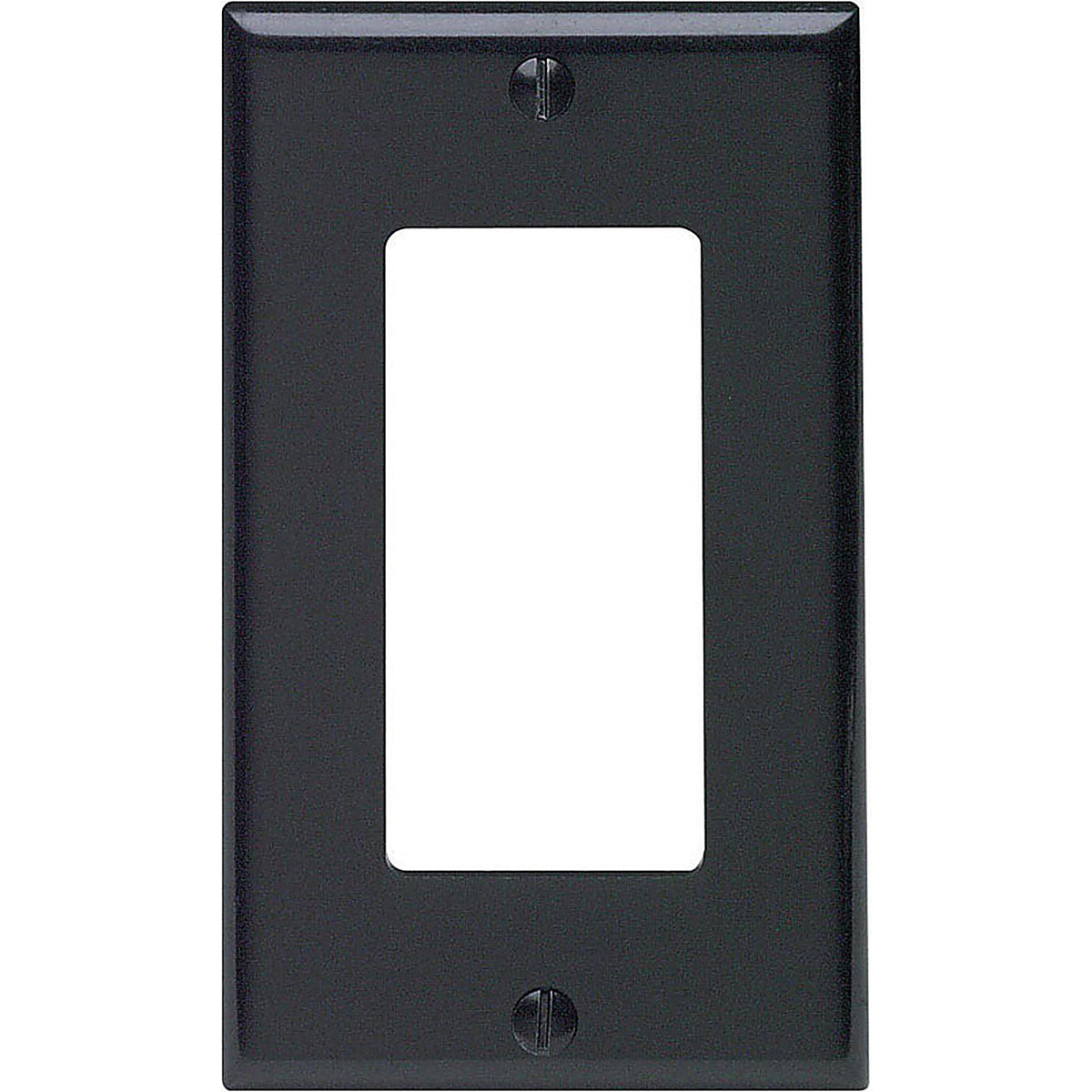 Leviton 80401-00E Decora Black 1 gang Thermoset Plastic GFCI/Rocker Wall Plate 1/Pack