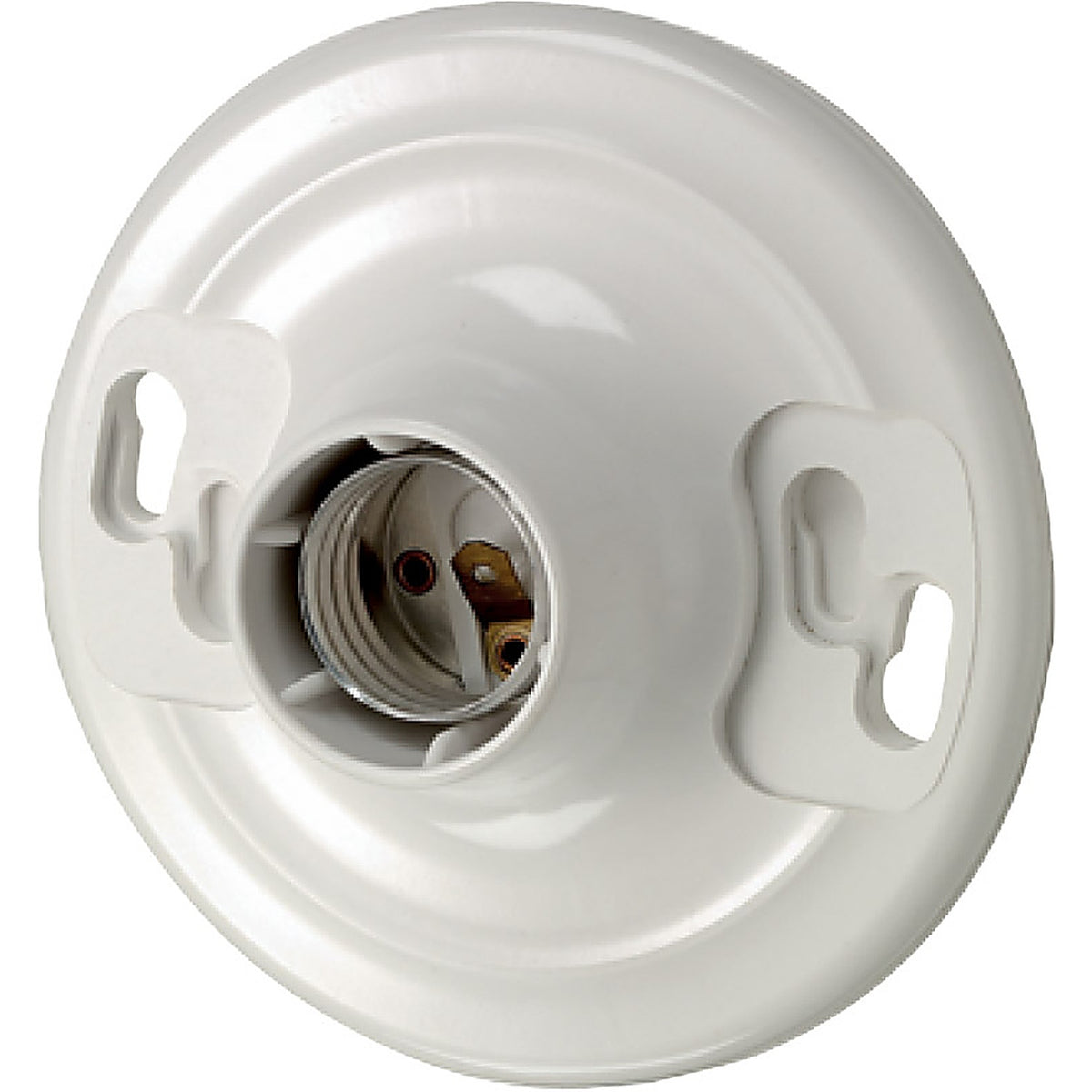 Leviton 08829-CW1 Plastic Incandescent Medium Base Keyless Socket 1/Pack