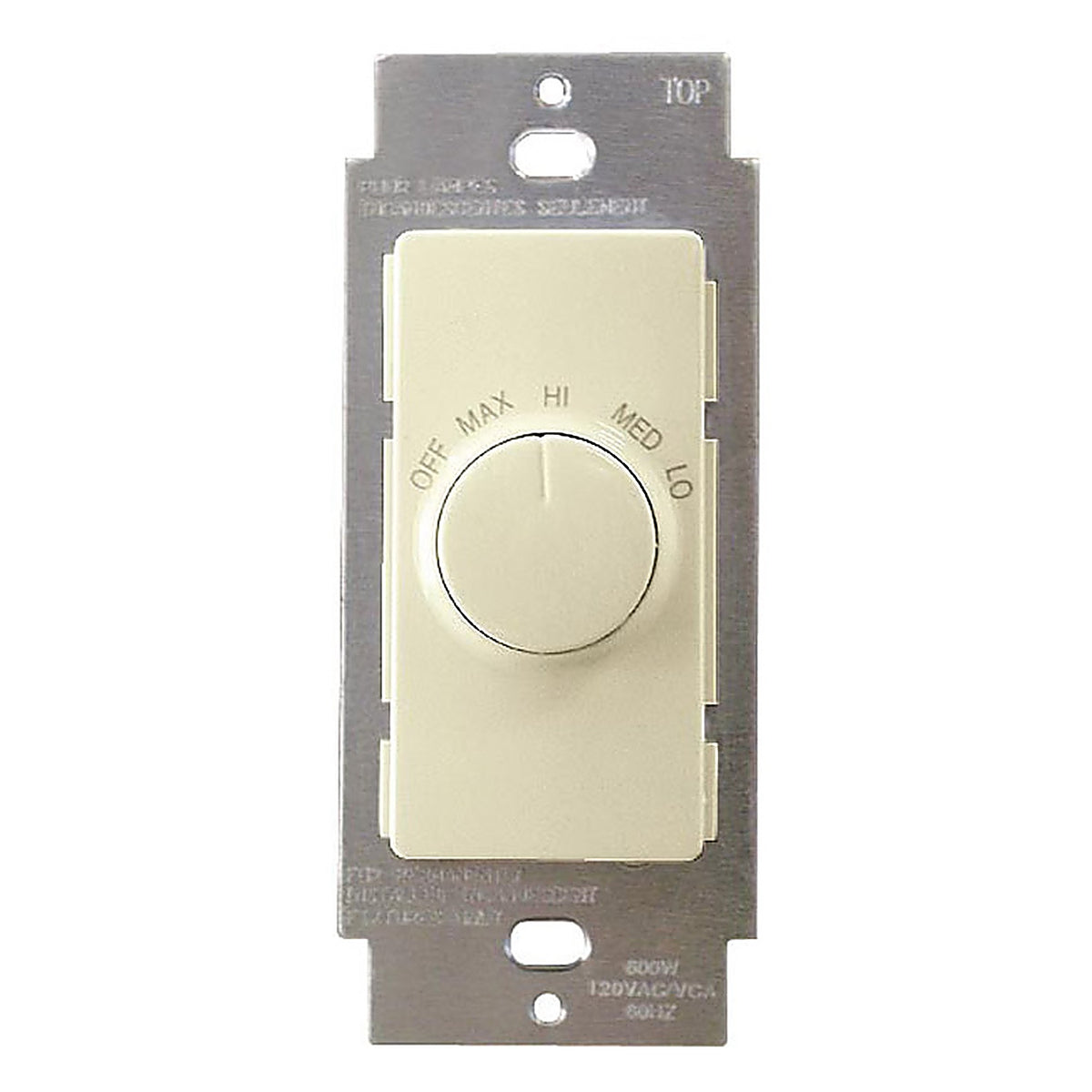 Leviton R23-RTF01-10I Rotary Fan Control Ivory 1/Pack