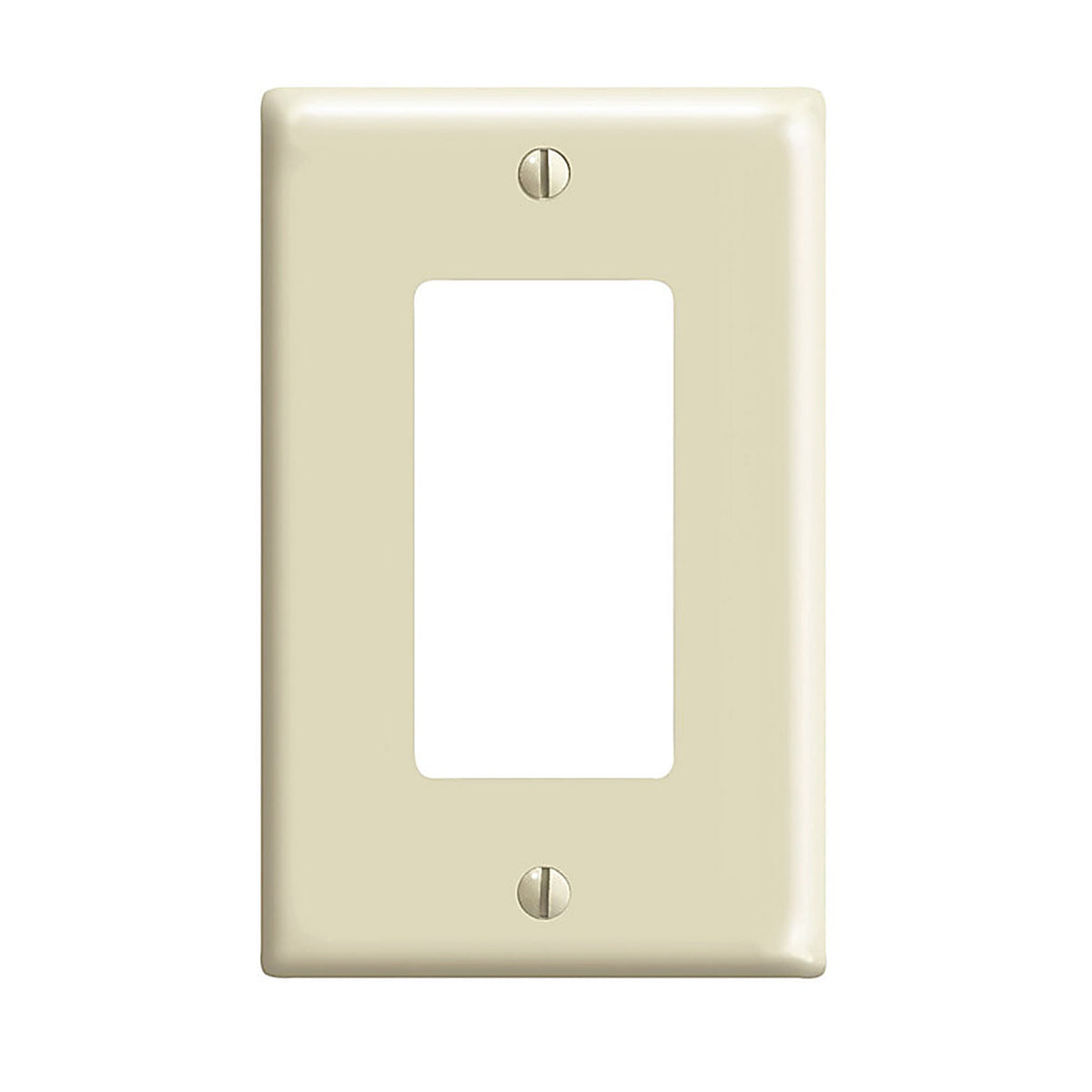 Leviton - 80601-00I - Ivory 1 Gang Thermoset Plastic Decorator Wall Plate 1 Pack
