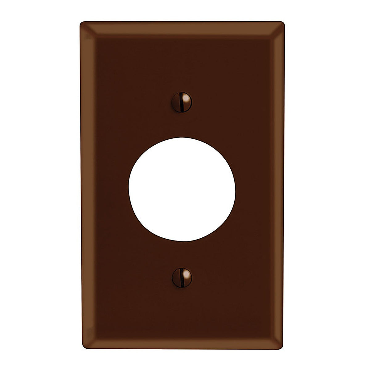 Leviton - 85004-000 - Brown 1 Gang Plastic Outlet Wall Plate 1 Pack