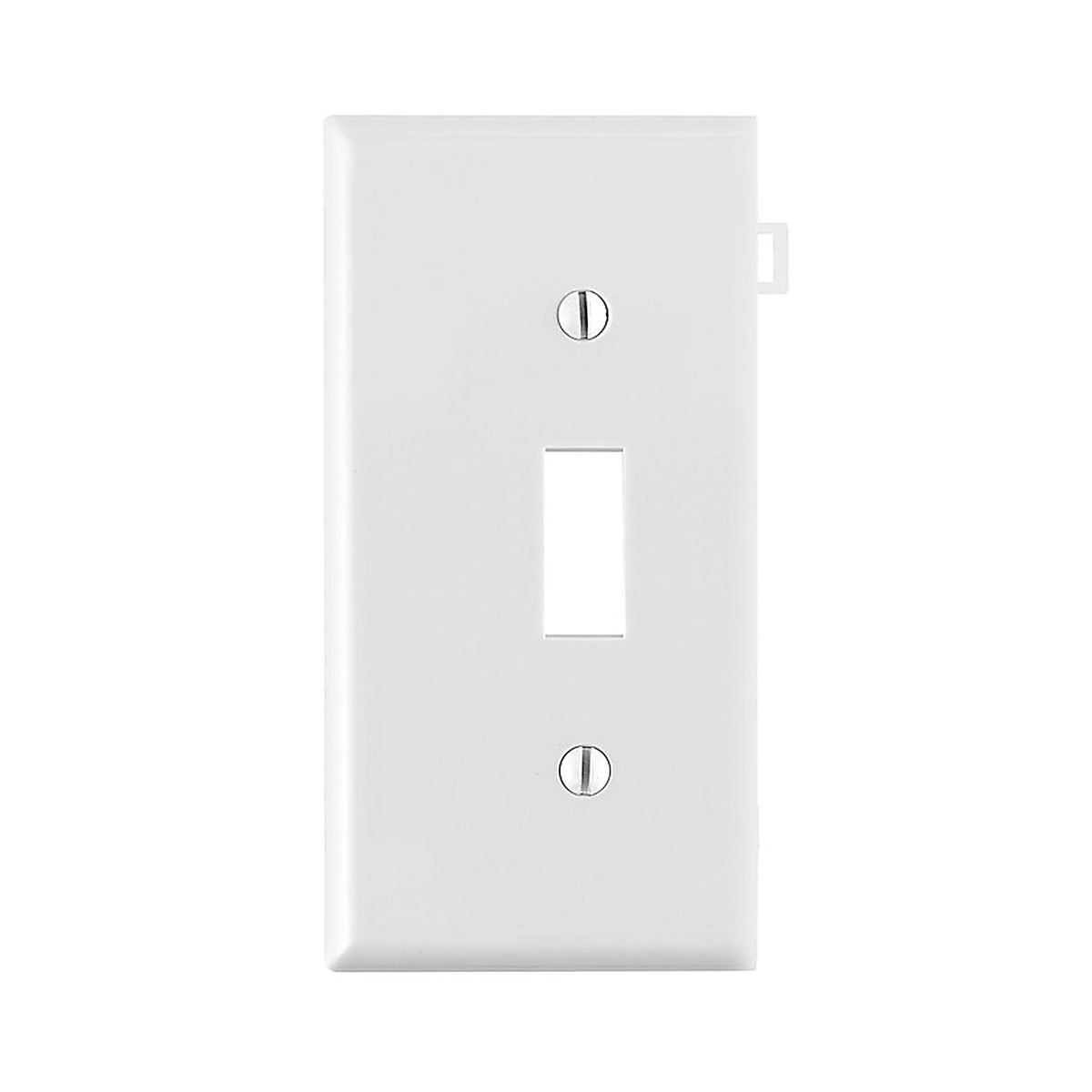 Leviton - 0PSE1-00W - White 1 Gang Thermoplastic Nylon Toggle Sectional End Wall Plate 1 Pack